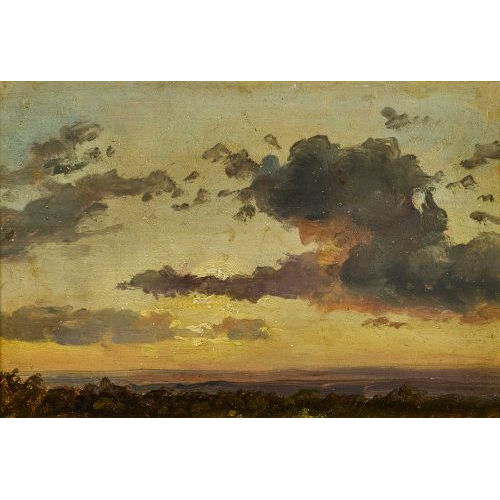 JOHAN CHRISTIAN CLAUSEN DAHL : Landschaft mit Wolkenstudie (Dobiaschofsky Auktionen AG)
