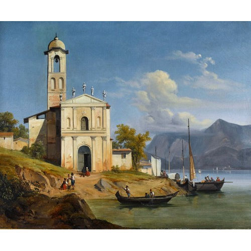 JEAN CHARLES JOSEPH RMOND : 'Sur le lac de Como' (Dobiaschofsky Auktionen AG)