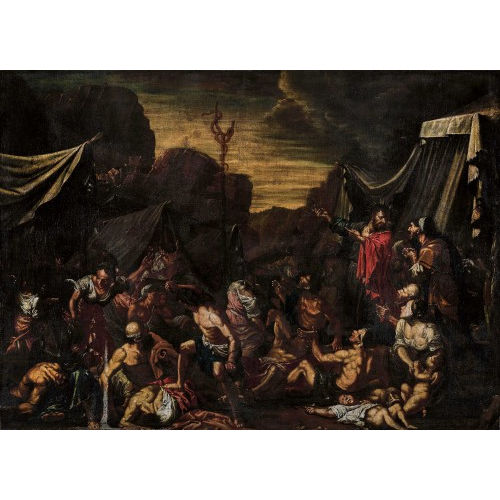 17. JH. NEAPOLITANISCHE SCHULE : Moses und die eherne Schlange (Dobiaschofsky Auktionen AG)