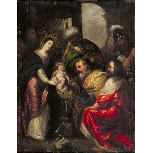 FRANS II FRANCKEN : Die Anbetung des Jesuskindes (Dobiaschofsky Auktionen AG)