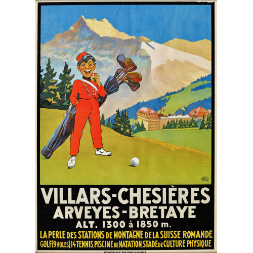 WALTHER VON MAY : 'Villars-Chesires' (Dobiaschofsky Auktionen AG)