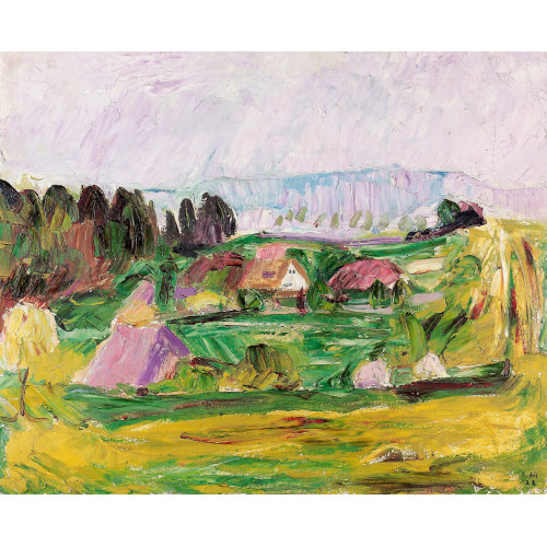 CUNO AMIET : Sommerliche Landschaft auf der Oschwand (DOBIASCHOFSKY AUKTIONEN AG)