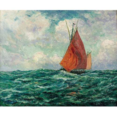 MAXIME EMILE LOUIS MAUFRA : 'Thonier en mer' (DOBIASCHOFSKY AUKTIONEN AG)