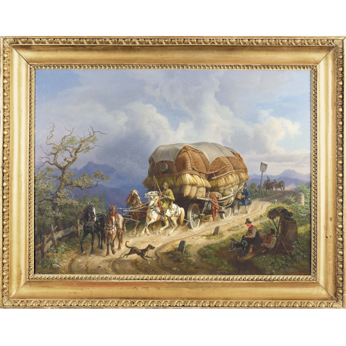 JOHANN ADAM KLEIN : Der Erntewagen (DOBIASCHOFSKY AUKTIONEN AG)