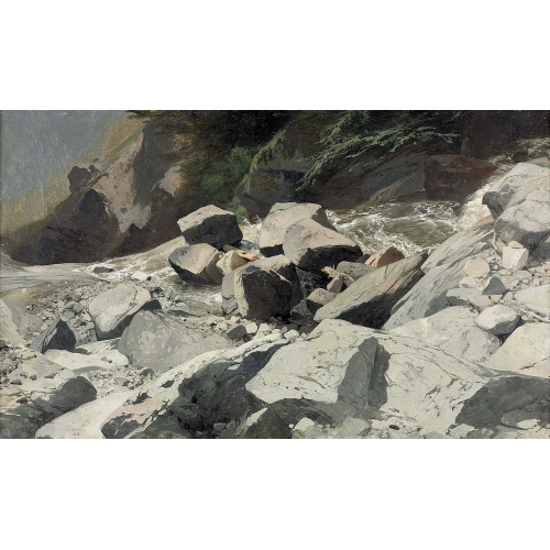 ALEXANDRE CALAME : 'L�tschine pr�s Lauterbrunnen' (DOBIASCHOFSKY AUKTIONEN AG)