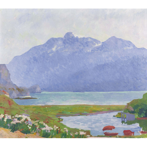 GIOVANNI GIACOMETTI : Morgen am Malojasee (DOBIASCHOFSKY AUKTIONEN AG)