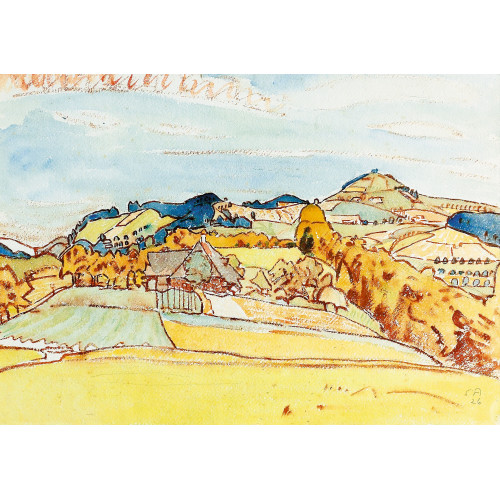 CUNO AMIET : Sommerliche H�gellandschaft bei Oschwand (DOBIASCHOFSKY AUKTIONEN AG)