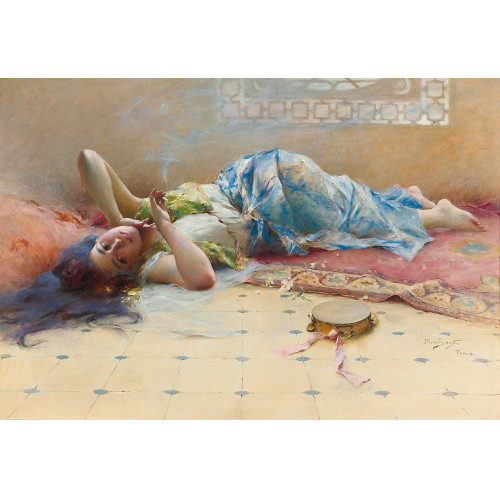 EMILE AUGUSTE PINCHART : Liegende arabische Sch�nheit (DOBIASCHOFSKY AUKTIONEN AG)