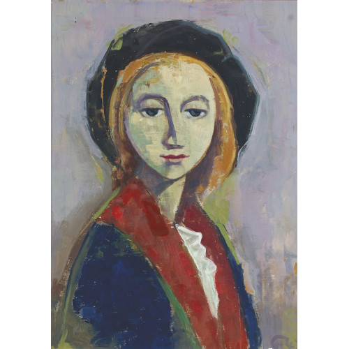 KARL HOFER : M�dchenbild (DOBIASCHOFSKY AUKTIONEN AG)