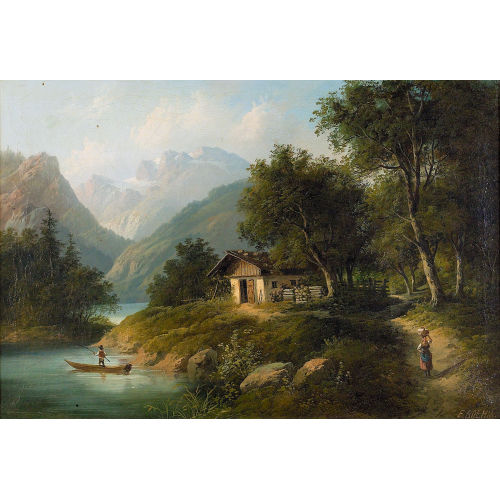 EDUARD BOEHM : 'Partie aus der Schweiz' (DOBIASCHOFSKY AUKTIONEN AG)