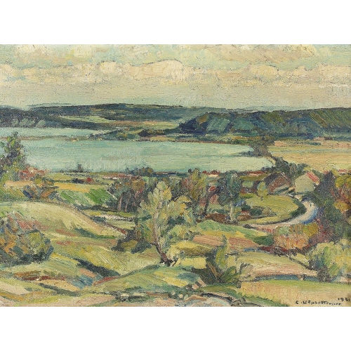 CHARLES L′EPLATTENIER : 'Lac. Effet du soir' (DOBIASCHOFSKY AUKTIONEN AG)