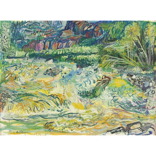 MAX VON M�HLENEN : Sommerliche Partie mit reissendem Bachlauf (DOBIASCHOFSKY AUKTIONEN AG)