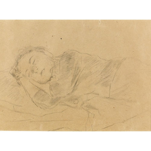 ALBERT ANKER : Studie eines schlafenden Knaben (DOBIASCHOFSKY AUKTIONEN AG)