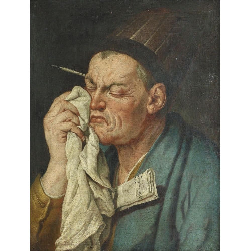 JEAN-ETIENNE LIOTARD : Der m�de Schreiberling (DOBIASCHOFSKY AUKTIONEN AG)