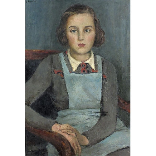 VICTOR SURBEK : Portr�t eines M�dchens (DOBIASCHOFSKY AUKTIONEN AG)