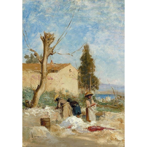 ADOLPHE (APPIAN APPIAN : Les lavandeuses (DOBIASCHOFSKY AUKTIONEN AG)