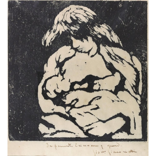 GIOVANNI GIACOMETTI : 'Mutter und Kind II. - Annetta und Bruno'.(1711 A) (DOBIASCHOFSKY AUKTIONEN AG)