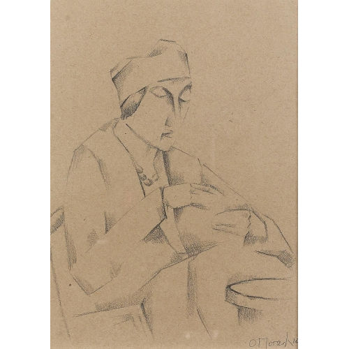 OTTO MORACH : Portr�t einer sitzenden Frau (DOBIASCHOFSKY AUKTIONEN AG)