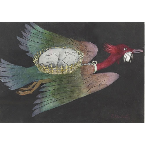 ERNST KREIDOLF : Vogel im Flug (DOBIASCHOFSKY AUKTIONEN AG)