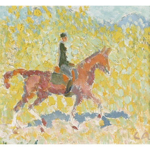 CUNO AMIET : Reiter in der Landschaft (DOBIASCHOFSKY AUKTIONEN AG)