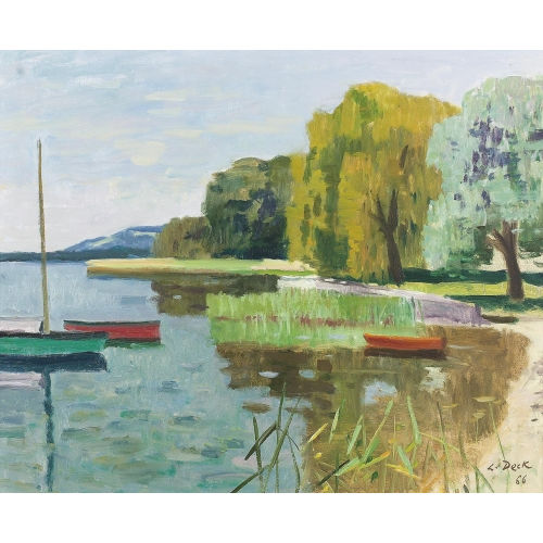 LEO DECK : 'M�tier, Murtensee' (DOBIASCHOFSKY AUKTIONEN AG)