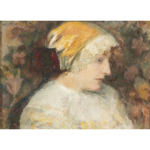 WALTER WESTLEY RUSSELL : Portr�t einer jungen Frau (DOBIASCHOFSKY AUKTIONEN AG)
