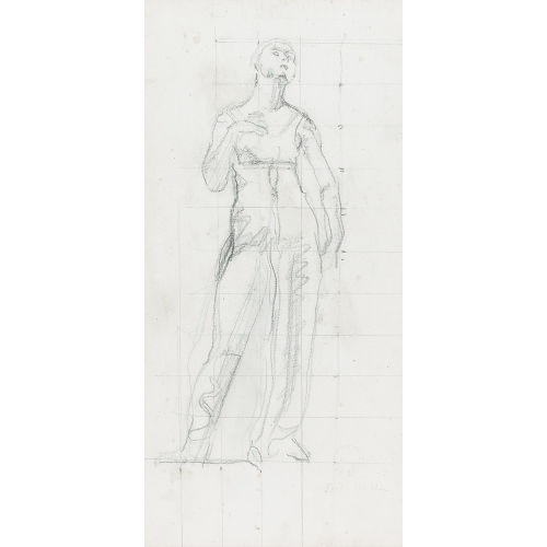 FERDINAND HODLER : Figurenstudie zu 'Blick in die Unendlichkeit' (DOBIASCHOFSKY AUKTIONEN AG)