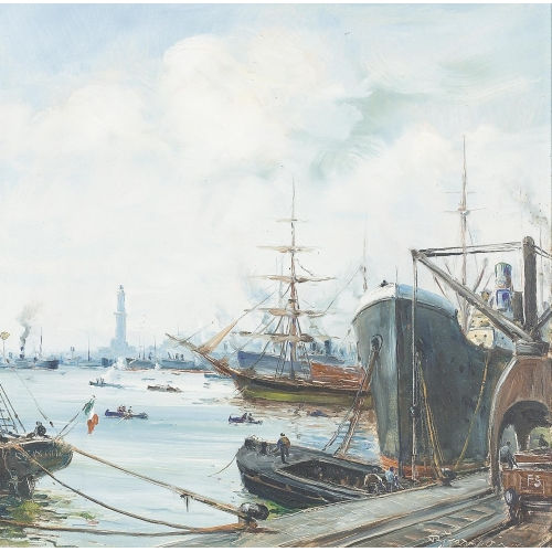 BERTO FERRARI : Hafen von Genua (DOBIASCHOFSKY AUKTIONEN AG)