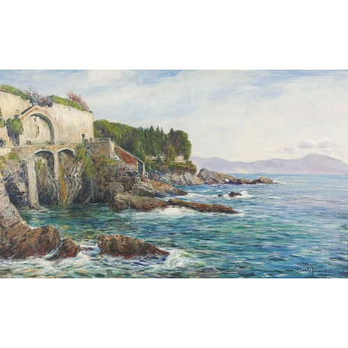 BERTO FERRARI : Sommerliche K�stenpartie bei Nervi (DOBIASCHOFSKY AUKTIONEN AG)