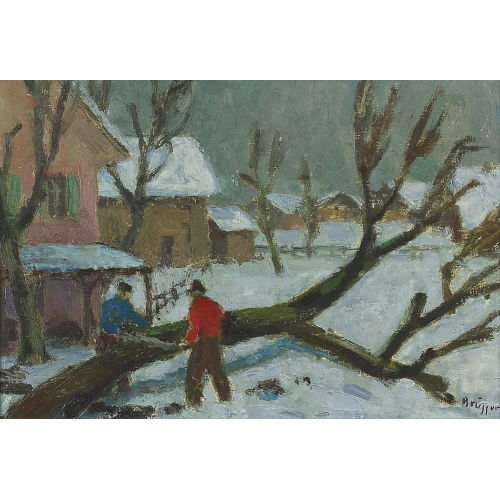 ARNOLD BR�GGER : 'Winterlandschaft' (DOBIASCHOFSKY AUKTIONEN AG)