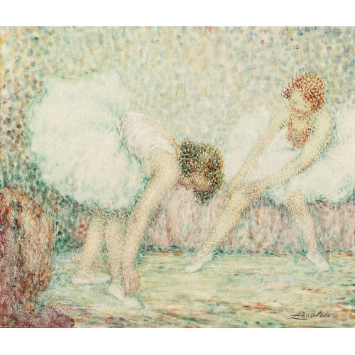 LUCIEN BOULIER : Zwei T�nzerinnen im Tutu (DOBIASCHOFSKY AUKTIONEN AG)