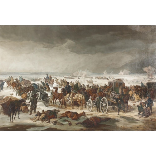 ALBRECHT ADAM : R�ckzug der franz�sischen Armee in Russland, November 1812 (DOBIASCHOFSKY AUKTIONEN AG)