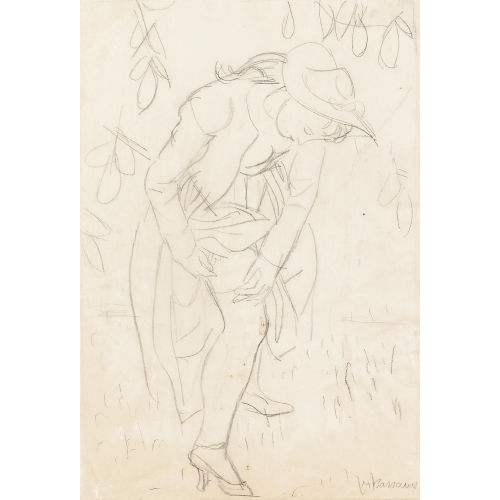 MAURICE BARRAUD : Femme debout (DOBIASCHOFSKY AUKTIONEN AG)