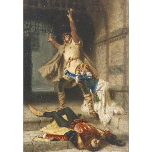 ANTONIO BARZAGHI-CATTANEO : Theaterszene (DOBIASCHOFSKY AUKTIONEN AG)