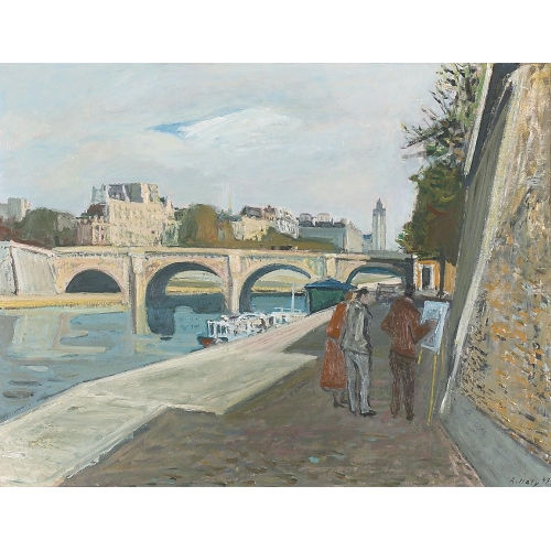 ADRIEN HOLY : Maler an der Seine (DOBIASCHOFSKY AUKTIONEN AG)