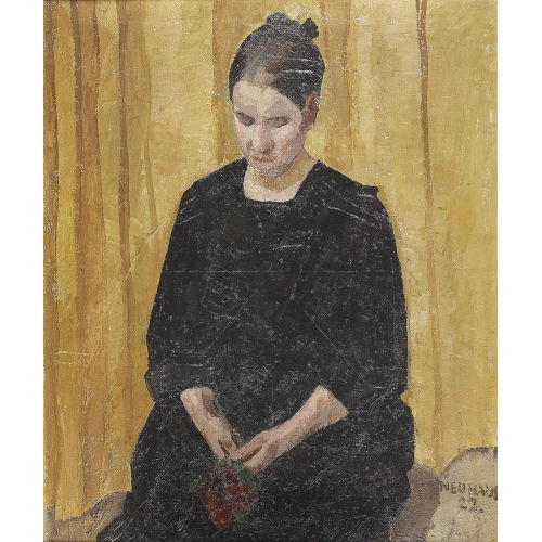 WERNER NEUHAUS : 'Frau mit Nelken' (DOBIASCHOFSKY AUKTIONEN AG)