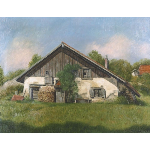 AIME VICTOR BARRAUD : Bauernhaus im Sonnenschein (DOBIASCHOFSKY AUKTIONEN AG)