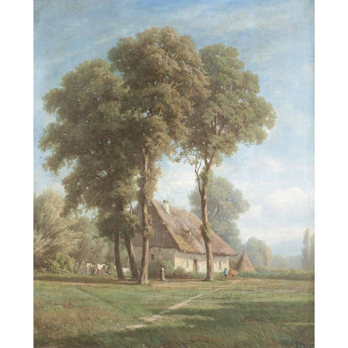 JEAN PHILIPPE GEORGE-JULLIARD : 'La ferme' (DOBIASCHOFSKY AUKTIONEN AG)