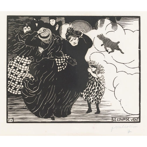 FELIX VALLOTTON : 'Le coup de vent' (DOBIASCHOFSKY AUKTIONEN AG)