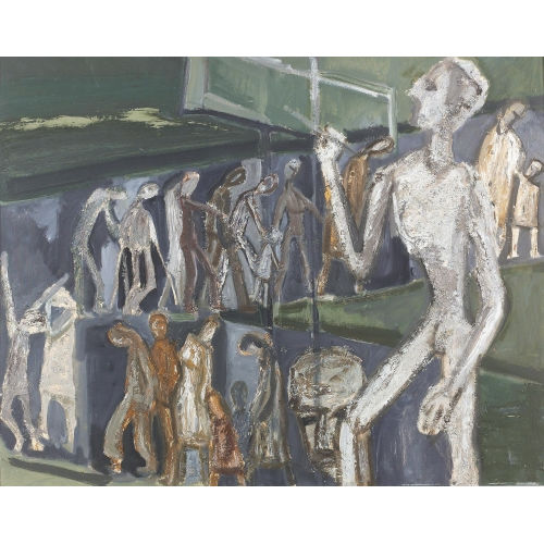 WERNER PAUL WITSCHI : 'Der Maler und der Umzug der Elenden' (DOBIASCHOFSKY AUKTIONEN AG)