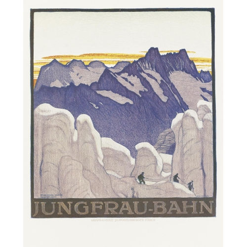 EMIL CARDINAUX : 'Jungfrau-Bahn / Bei der Station Eismeer...' (DOBIASCHOFSKY AUKTIONEN AG)