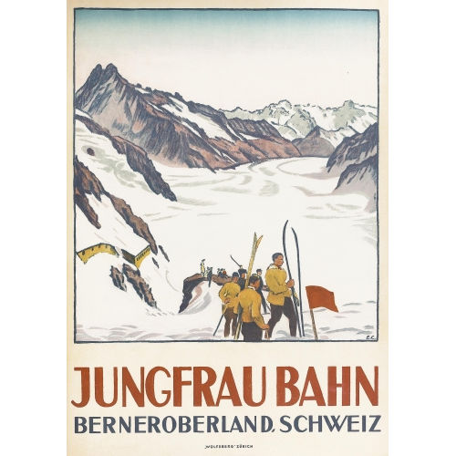 EMIL CARDINAUX : 'Jungfrau Bahn, Berner Oberland' (DOBIASCHOFSKY AUKTIONEN AG)