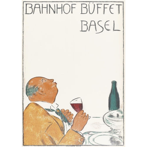 CUNO AMIET : 'Bahnhof B�ffet Basel' (DOBIASCHOFSKY AUKTIONEN AG)