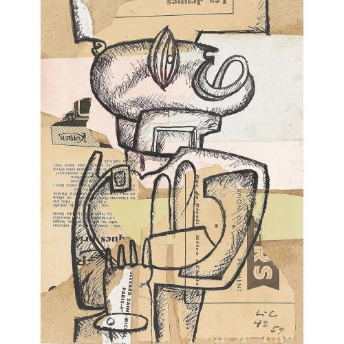 CHARLES-EDOUARD) LE CORBUSIER (JEANNERET : Ubu bois (Totem) (DOBIASCHOFSKY AUKTIONEN AG)