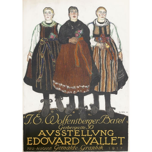 EDOUARD VALLET : 'Wolfensberg Basel 1917' (DOBIASCHOFSKY AUKTIONEN AG)