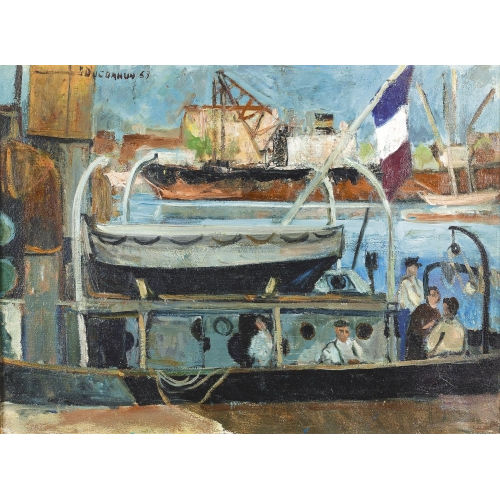 JEAN-FELIX DUCOMMUN : 'Bateaux � Nice' (DOBIASCHOFSKY AUKTIONEN AG)