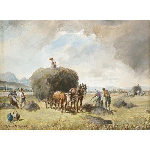 LUDWIG M�LLER-CORNELIUS : Die Heuernte (DOBIASCHOFSKY AUKTIONEN AG)