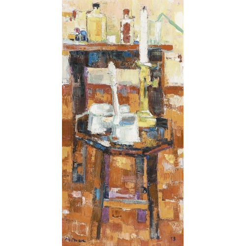 JEAN-JACQUES MORVAN : 'Nature morte � la sali�re' (DOBIASCHOFSKY AUKTIONEN AG)