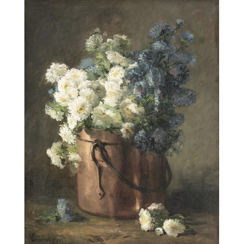 VICTOR LECOMTE : Blumenstillleben (DOBIASCHOFSKY AUKTIONEN AG)