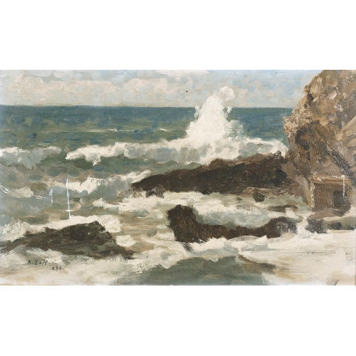 ALFRED ZOFF : 'Marine bei Bogliasco' (DOBIASCHOFSKY AUKTIONEN AG)